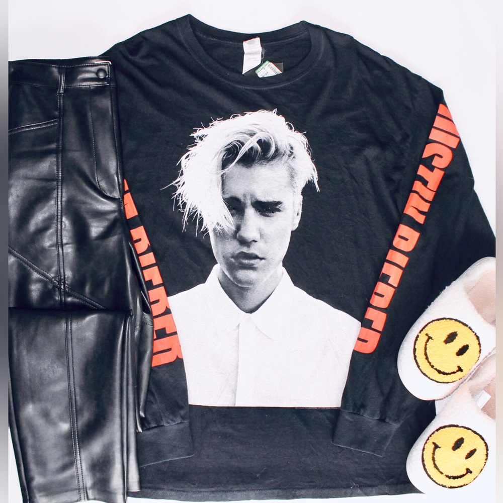 JUSTIN BIEBER Purpose Tour Long Sleeve T Shirt